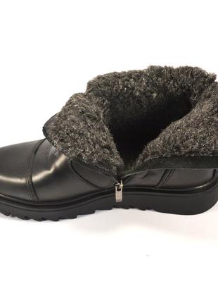 Акция челси кожаные зимние ботинки на меху на платформе мужская обувь на молнии без шнурков danni ridge7 фото