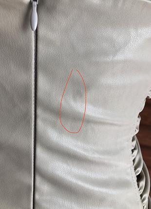 Кожаное платье zara 10