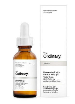 Сироватка the ordinary resveratrol 3 % + ferulic acid 3 % (30 мл)