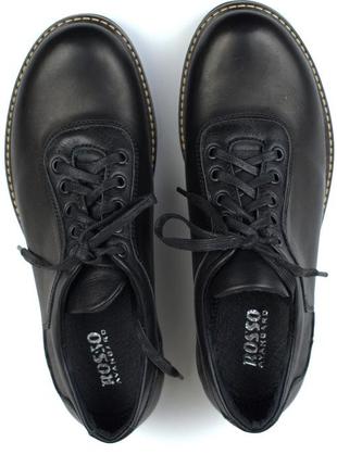 Кожаные мужские облегченные туфли черные обувь комфорт rosso avangard prince 2 black comfort8 фото