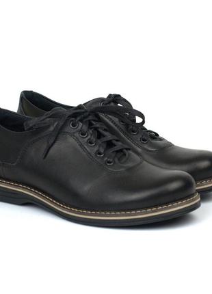 Кожаные мужские облегченные туфли черные обувь комфорт rosso avangard prince 2 black comfort1 фото