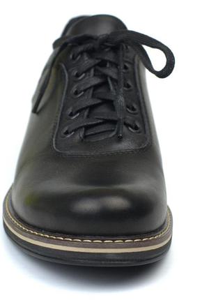 Кожаные мужские облегченные туфли черные обувь комфорт rosso avangard prince 2 black comfort5 фото