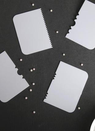 Набір шпателів для моделювання крему та мастики (4 шт)