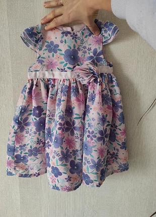 Ошатне шифонове плаття в квіточку