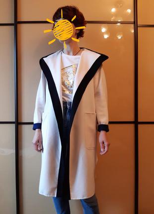 Брендовое пальто из шерсти и кашемира на запах в стиле халата кимоно max mara5 фото