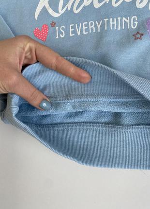 Детская кофта / худи с капюшоном в нежно голубом цвете от primark3 фото
