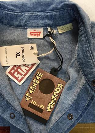 Рубашка мужская джинс levi’s , xl5 фото