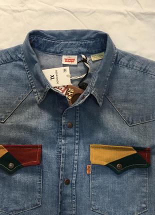 Рубашка мужская джинс levi’s , xl3 фото