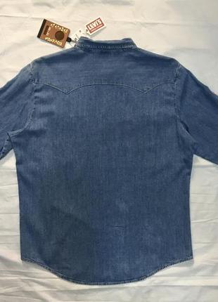 Рубашка мужская джинс levi’s , xl2 фото