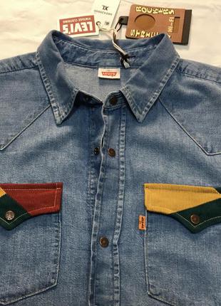 Рубашка мужская джинс levi’s , xl4 фото