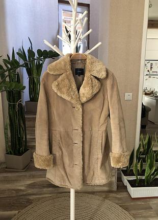 Дублёнка из натуральной замши и эко мех от lindex