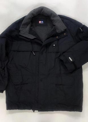 Marks & spencer очень красивая черная куртка с  лёгким, тонким капюшоном (прячется в воротник)1 фото