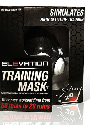 Тренировочная силовая маска дыхательная для бега и тренировок elevation training mask2 фото