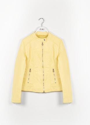 Лимонная куртка косуха италия zuiki
