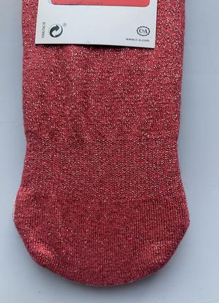 Жіночі шкарпетки сліди з люрексом , розмір 35-38 німеччина c&a3 фото