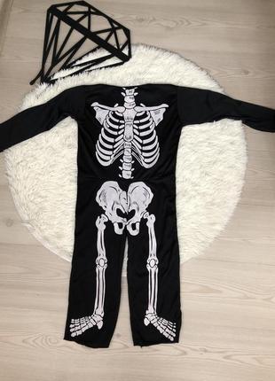 Костюм скелет на хеллоуин 4-6 лет