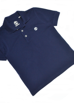 Синяя футболка поло timberland на мальчика 8 лет