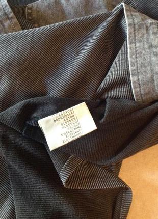 Трикотажна сорочка в рубчик з джинсовими вставками бренду alice, р. 46-485 фото