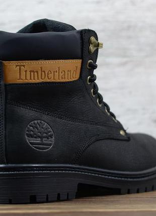 Мужские кожаные зимние ботинки timberland4 фото