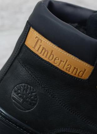 Мужские кожаные зимние ботинки timberland6 фото
