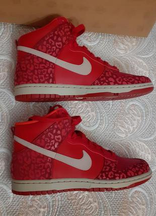 Nike, dunk leopard red, размер eur 405 фото