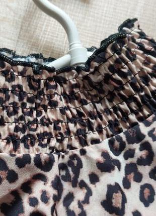 Блуза блузка в леопардовый принт terranova6 фото
