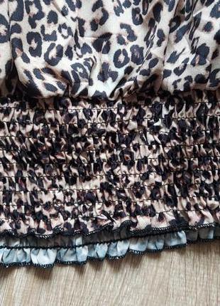 Блуза блузка в леопардовий принт terranova7 фото