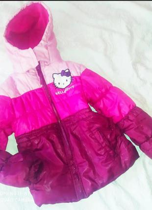 Куртка на флисе sanrio hello kitty 7-8 лет