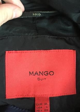 Mango suit чёрный пуховик , полупальто с поясом , золотая пряжка чёрный3 фото