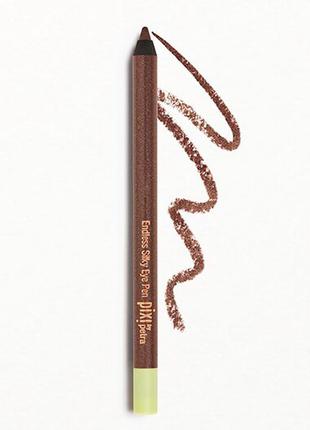 Стойкий карандаш для глаз pixi, коричневый с сиянием
