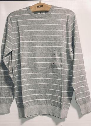 Смугастий светр з витонченими манжетами, німеччина, розміри m, l, xl