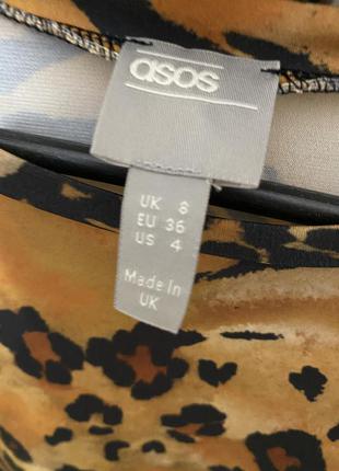 Платье футболка в тигровый принт asos6 фото