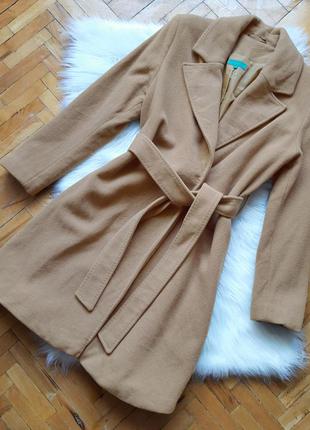 2 вещи по цене 1. шерстяное пальто с поясом, пальто-халат, пальто на запах cool code1 фото
