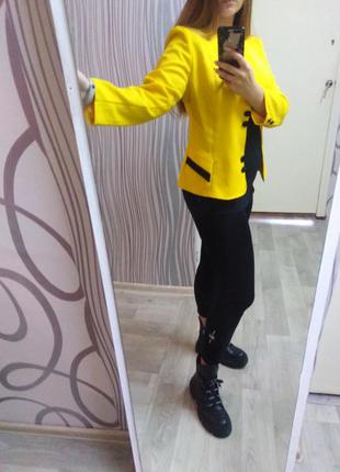 Желтый пиджак, жакет3 фото