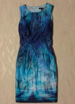 Красиве котоновое плаття принт пейзаж coast, р. 8-10 7