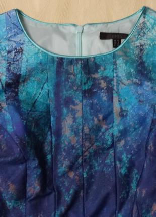 Красиве котоновое плаття принт пейзаж coast, р. 8-10 10