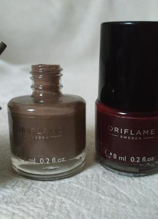 💅oriflame  лак для ногтей: бордовый🇲🇦, беж🛡️8 мл5 фото