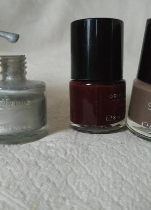 💅oriflame  лак для ногтей: бордовый🇲🇦, беж🛡️8 мл7 фото