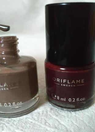 💅oriflame  лак для ногтей: бордовый🇲🇦, беж🛡️8 мл9 фото