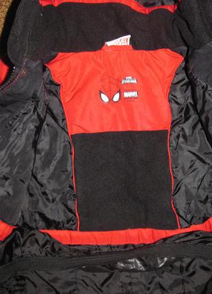 Мембранный фирменный теплый термо костюм комбинезон куртка spiderman, до -202 фото