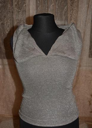 Теплая мерцающая кофточка, кид мохер, люрекс, пелерина, металлик