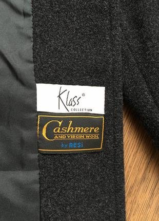 Luxury брендове темно-сіре пальто жіноче кашемір class cashmere3 фото