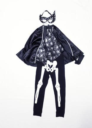 Світиться костюм скелета на хеллоуїн для дівчинки 6-7 років2 фото