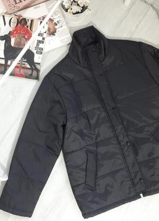 Куртка демисезонная vincelli/черная курточка стеганая рубашка-курточка