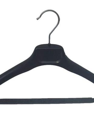 Чорні плічка вішалки пластмасові 45см з поролоновою перекладной для костюмів