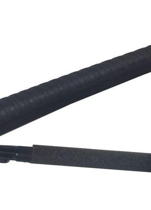 Чорні плічка вішалки пластмасові 42см з поролоновою перекладной для костюмів2 фото