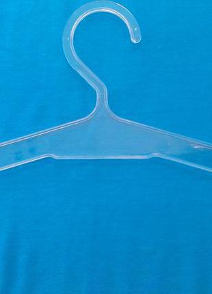 Прозрачные пластиковые вешалки плечики 42см для женских ночнушек и пижам