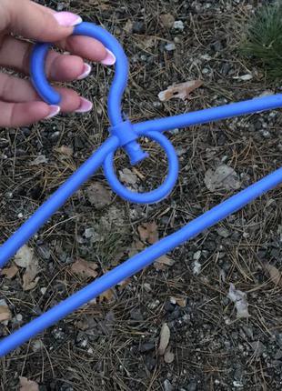Дитячі плічка вішалки сині пластикові 33см