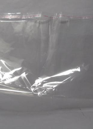 Пакеты прозрачные 200/300мм для упаковки одежды с липким клейкой лентой2 фото