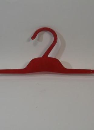 Червоні плічка пластикові 29см з прищепками для білизни